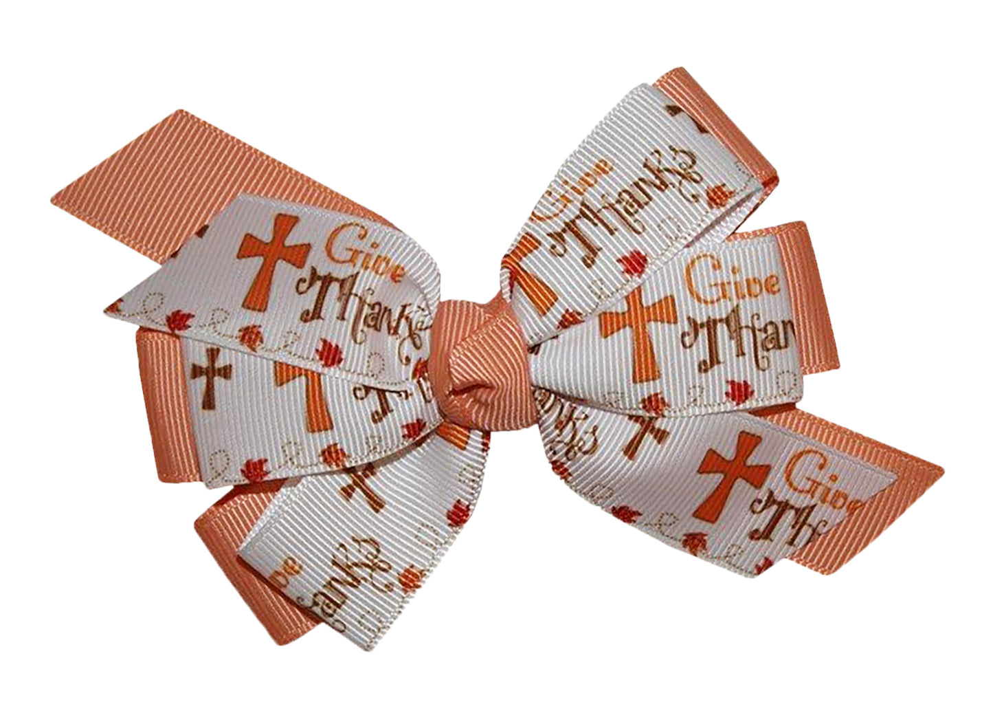 WD2U Baby Girls Thanksgiving Cross Harvest Hair Bow Headband