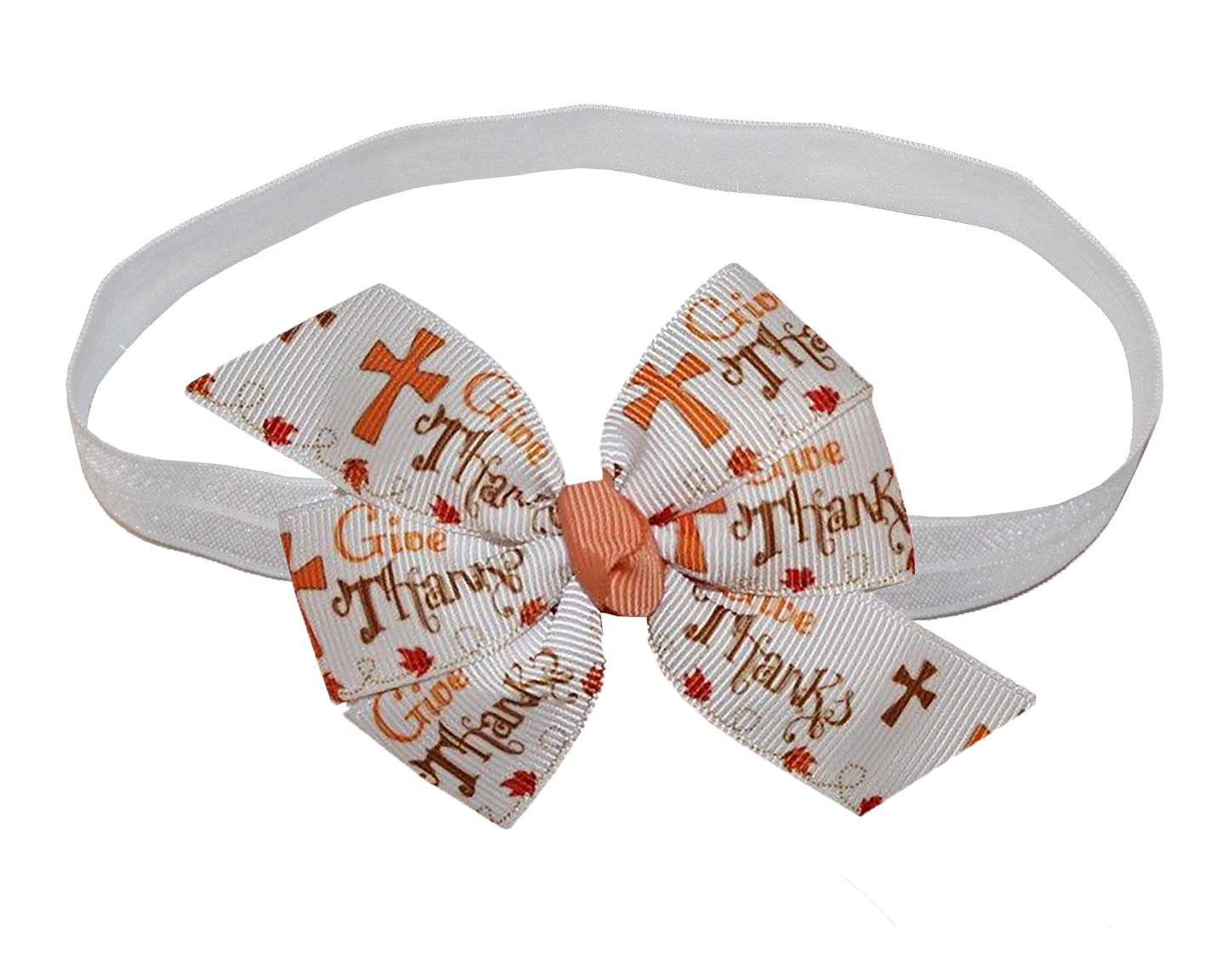 WD2U Baby Girls Thanksgiving Cross Hair Bow Headband