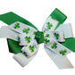 5/8" Grosgrain Ribbon Green Shamrock Lucky Clover St Patricks DIY Hair Bows