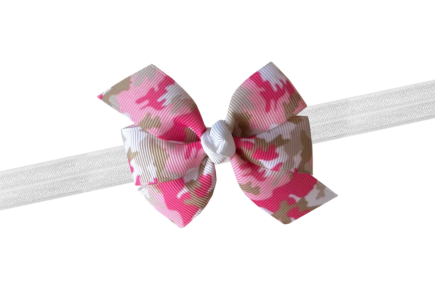 WD2U Baby-Girls Infant 3" Pink Camouflage Camo Hair Bow Stretch Headband