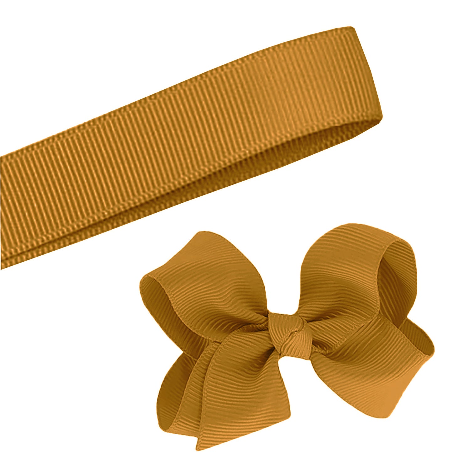 5 Yards Solid Harvest Gold Grosgrain Ribbon Yardage DIY Crafts Bows  USA