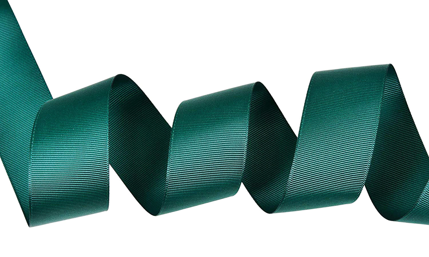 5 Yards Solid Hunter Green Grosgrain Ribbon Yardage DIY Crafts Bows USA
