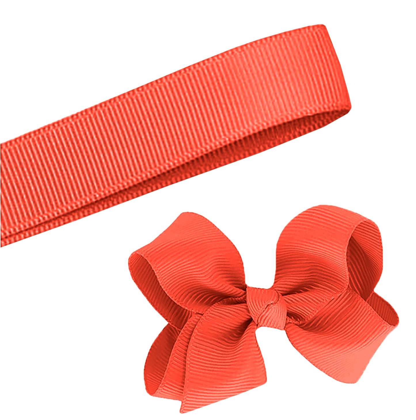 5 Yards Solid Rustic Orange Grosgrain Ribbon Yardage DIY Crafts Bows USA