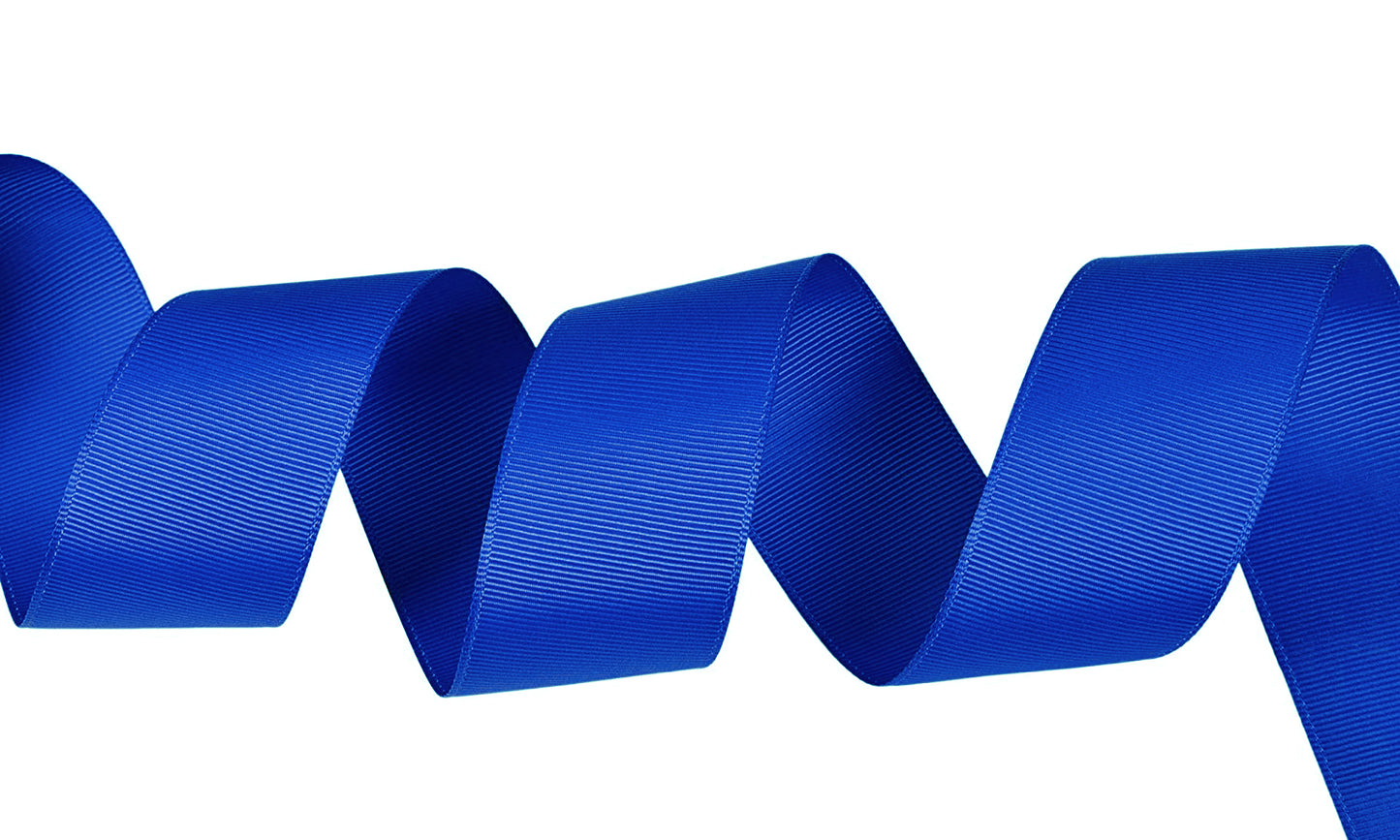 5 Yards Solid Royal Blue Grosgrain Ribbon DIY Crafts Bows USA