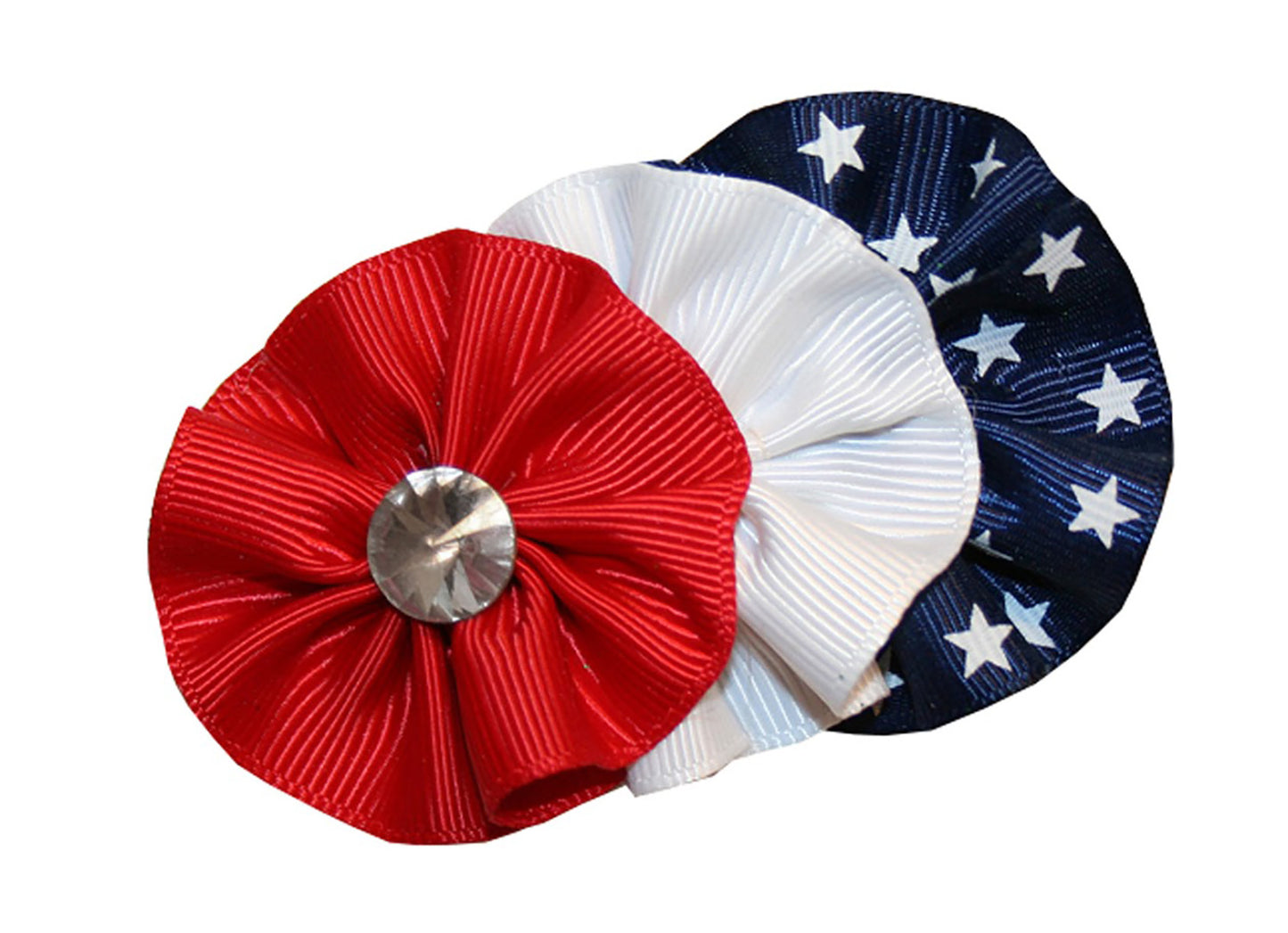 WD2U Baby Girls 3.5" Red White Blue Shooting Star Patriotic Hair Bow Stretch Headband