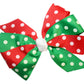 WD2U Girls Christmas Dotted GrosGrain Holiday Hair Bow French Clip Barrette