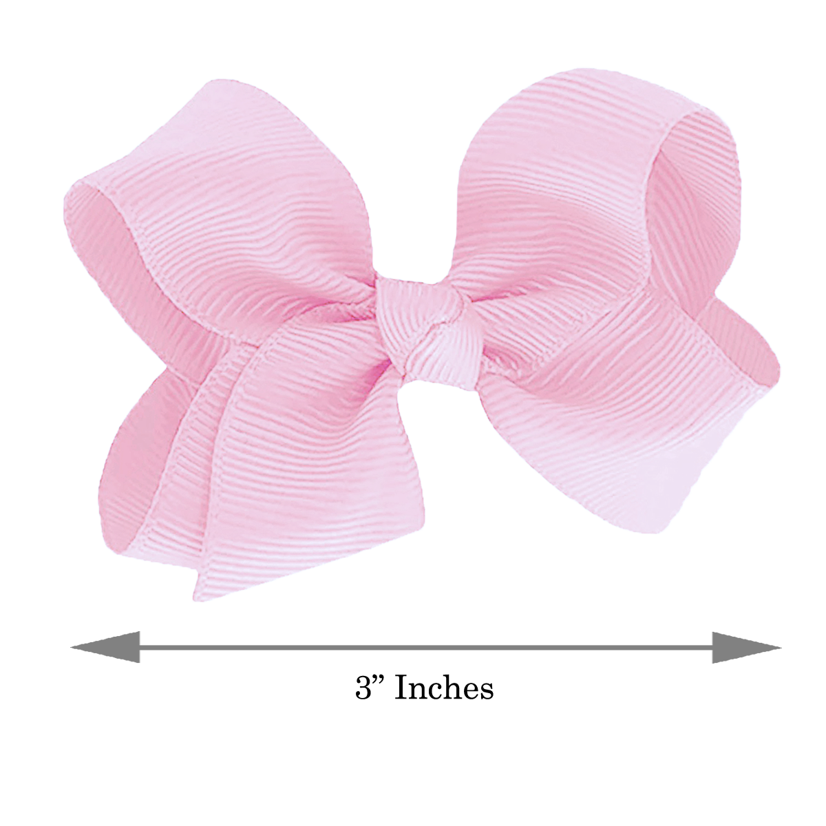 WD2U Baby Girls Set of 2 Small Grosgrain 3" Pigtail Hair Bows Alligator Clips