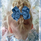 WD2U Girls 4" Solid Grosgrain Ribbon Boutique Hair Bow French Clip Barrette