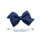 WD2U Baby Girls Set of 2 Denim Blue Jean Grosgrain 3" Hair Bows Alligator Clips