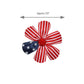 WD2U Baby Girls Stars & Stripes Red White Blue July 4th 2.5" Flower Hair Bow Stretch Headband