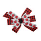 WD2U Girls 4.5" Red Black Buffalo Plaid Ladybug Hair Bow French Clip