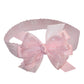 WD2U Baby Girls 4.5" Precious Pink Organza Flower Girl Hair Bow Stretch Headband