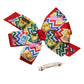 WD2U Girls 4.5" Chevron Crayon Back to School Layered Hair Bow French Clip