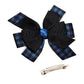 WD2U Girls 4.5" Scottish Blue Tartan Plaid Woodland Hair Bow French Clip