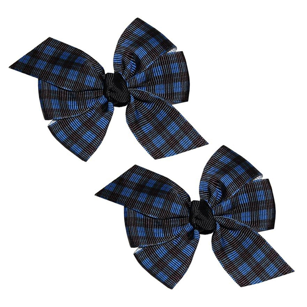 1" Grosgrain Ribbon Scottish Blue Tartan Plaid DIY Hair Bow Crafts