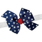 WD2U Baby Girls Red White Blue Star Spangled 3" Hair Bow Infant Stretch Headband