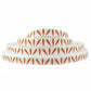 Ribbon with carrot pattern on a white background