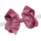 WD2U Girls 4" Solid Grosgrain Ribbon Boutique Hair Bow White Stretch Headband