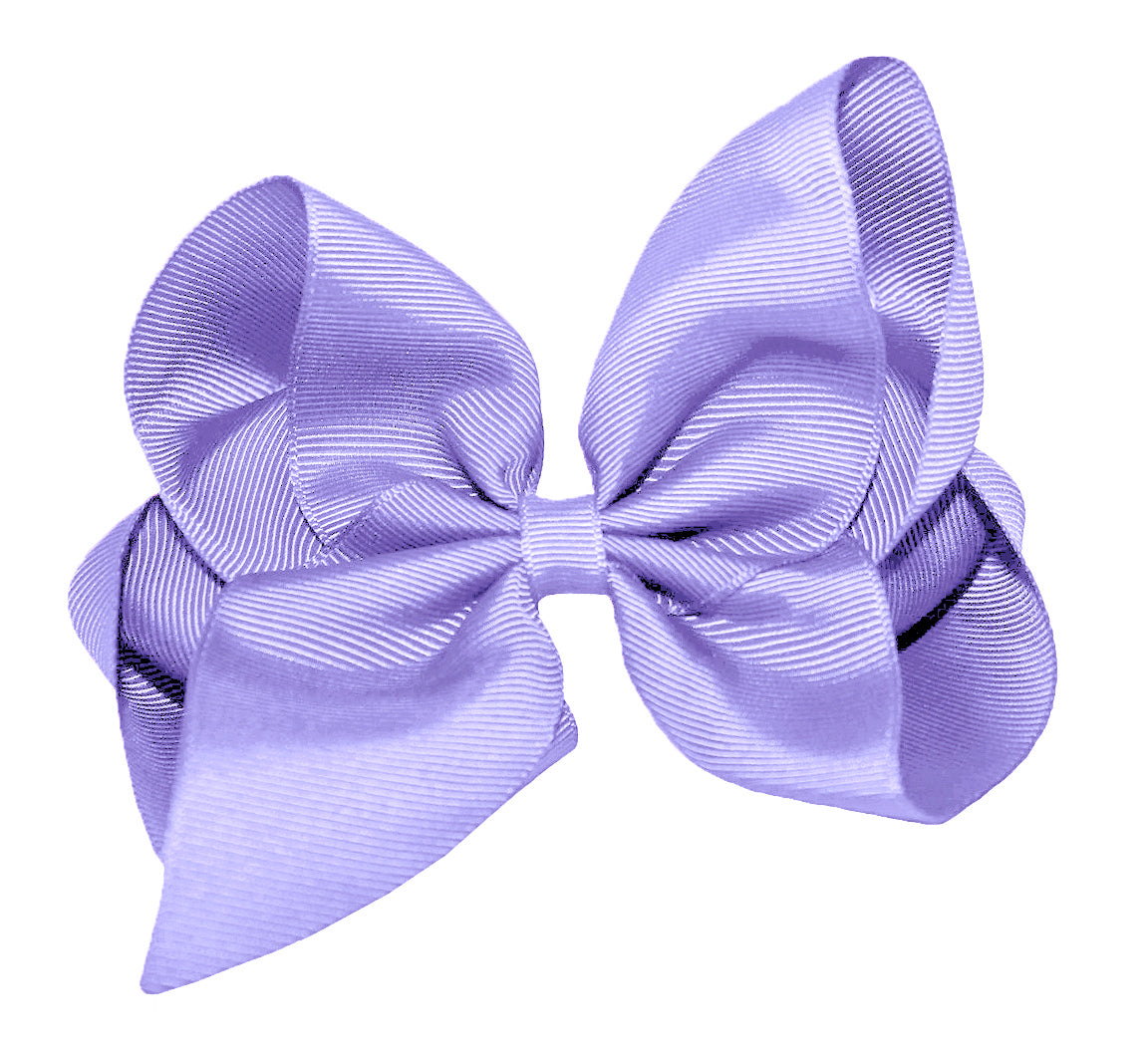 WD2U Girls 6" Classic Style Large Boutique Grosgrain Hair Bow Alligator Clip