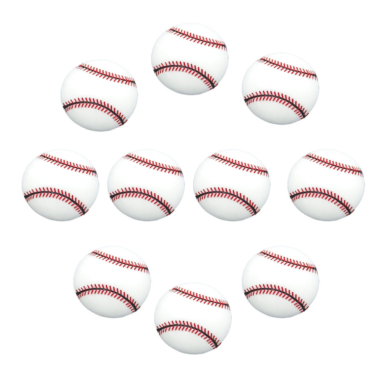 Set of 10 Sports Resin Flatback - Choice of Baseball Basketball Football Soccer Volleyball DIY Hair Bows Crafts