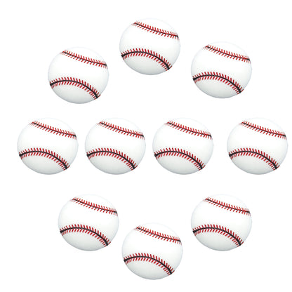Set of 10 Sports Resin Flatback - Choice of Baseball Basketball Football Soccer Volleyball DIY Hair Bows Crafts