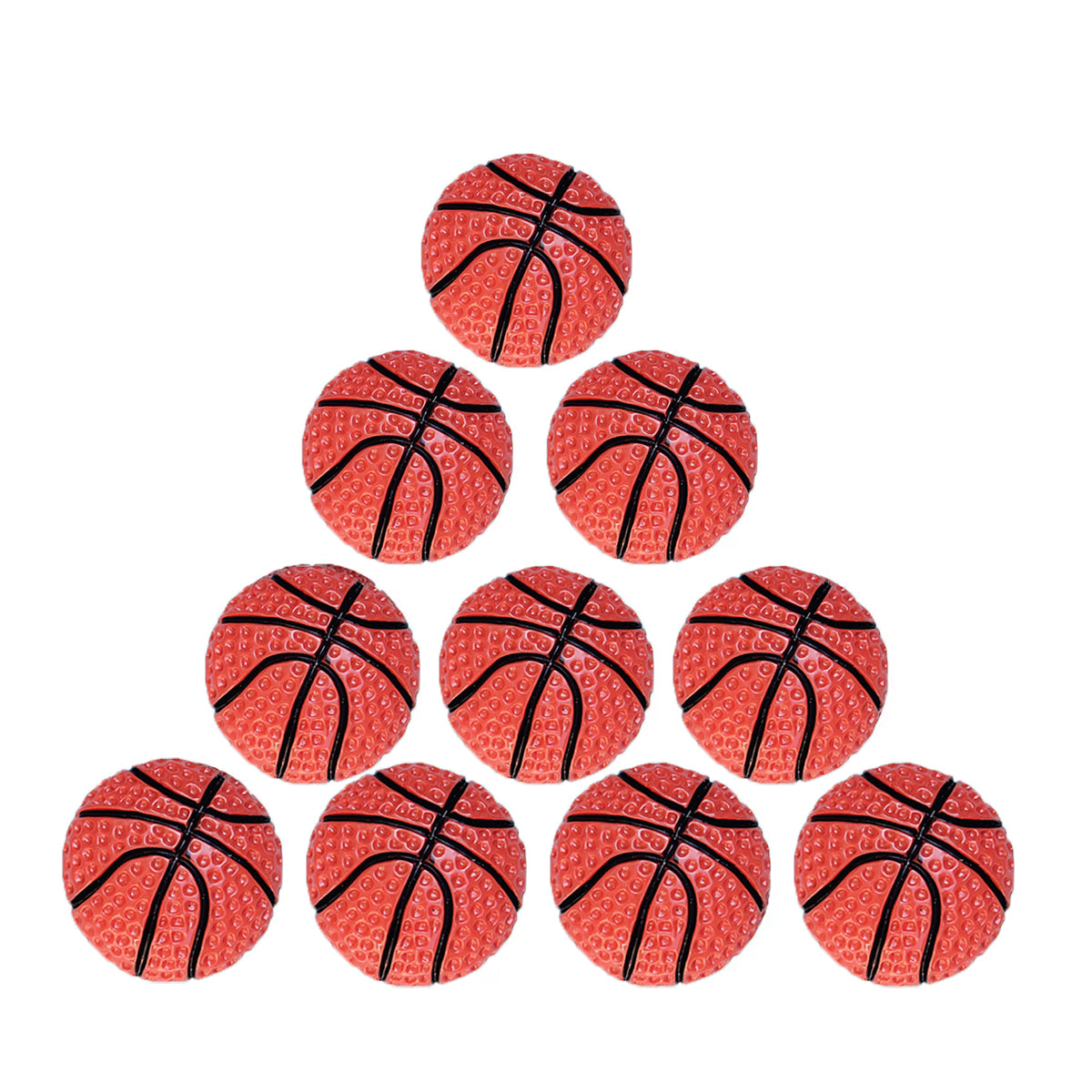 Set of 10 Sports Resin Flatback - Choice of Baseball Basketball Football Soccer Volleyball DIY Hair Bows Crafts