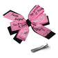 WD2U Girls 4.5" Pink Faith Hope Love Christian Heart Hair Bow Alligator Clip