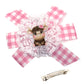 WD2U Girls 4.5" Pink Rose Highland Cow Farm Girl Hair Bow French Clip Barrette