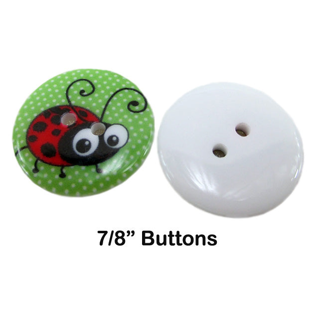 WD2U Baby Girls 4.5" Adorable Ladybug Button Hair Bow Alligator Clip