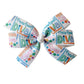 WD2U Girls 4.5" Preschool Diva Back to School Hair Bow  French Clip Barrette