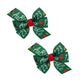 WD2U Baby Girls Set of 2 ABC 123 Back to School 3" Pigtail Hair Bows Alligator Clips