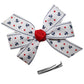 WD2U Girls Assorted 4.5" July 4th Red White Blue Grosgrain Hair Bow Alligator Clip