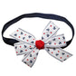 WD2U Baby Girls Assorted 4.5" July 4th Red White Blue Grosgrain Hair Bow Stretch Headband