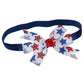 WD2U Baby Girls Assorted 4.5" July 4th Red White Blue Grosgrain Hair Bow Stretch Headband