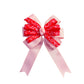 3/8" Grosgrain Ribbon Red with Light Pink Hearts Valentine's Day Print - DIY Hair Bows Crafts Gifts