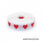 3/8 Inch Red Heart Valentines Grosgrain Ribbon 5 Yards DIY Hair Bows Gift Wrapping Supplies