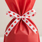 3/8 Inch Red Heart Valentines Grosgrain Ribbon 5 Yards DIY Hair Bows Gift Wrapping Supplies