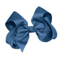 WD2U Girls 4" Solid Grosgrain Ribbon Boutique Hair Bow French Clip Barrette