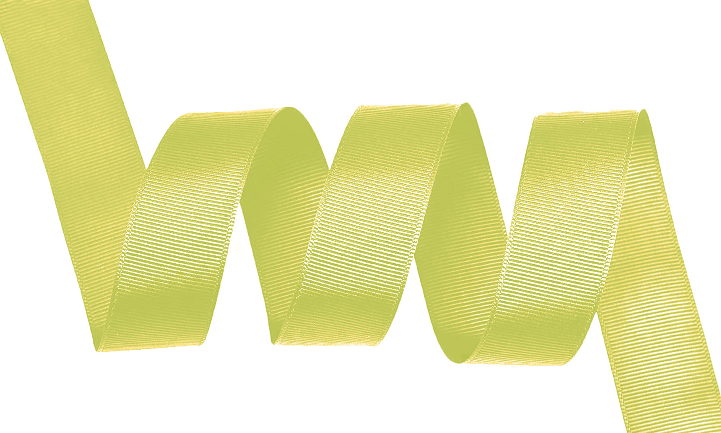 5 Yards Solid Lemon Yellow Grosgrain Ribbon Yardage DIY Crafts Bows USA