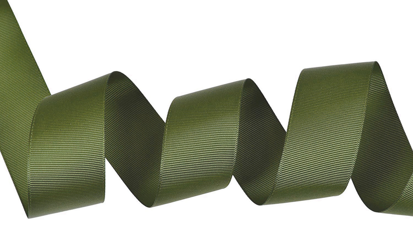 5 Yards Solid Olive Green Grosgrain Ribbon Yardage DIY Crafts Bows USA