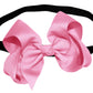 WD2U Baby Girls 4" Grosgrain Hair Bow Black Stretch Headband