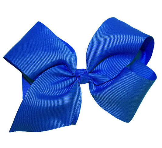 WD2U Girls Large 6" Grosgrain Knotted Hair Bow French Clip Barrette