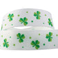 7/8" Grosgrain Ribbon Green Dotted Shamrock Clover St Patricks Day DIY Hair Bows