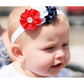 WD2U Baby Girls Red White Blue Shooting Star Patriotic Hair Bow Stretch Headband