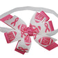 WD2U Deluxe Tackle Breast Cancer Pink October Football Hair Bow Stretch Headband