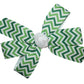 WD2U Girls Green Chevron St Patricks Day Boutique Hair Bow French Clip Barrette
