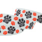 7/8" Who Rescued Who Paw Print Grosgrain Ribbon DIY Hair Bows Crafts