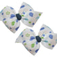 WD2U Baby Girls Set of 2 Country Christmas Snowflake Hair Bows Clips