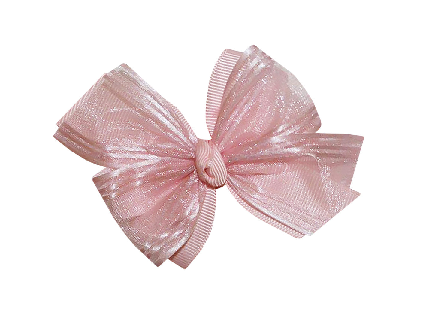WD2U Baby Girls 3" Small Perfect Pink Easter Flower Girl Hair Bow Alligator Clip