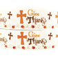 WD2U Baby Girls Set of 2 Thanksgiving Cross Pigtail Hair Bows